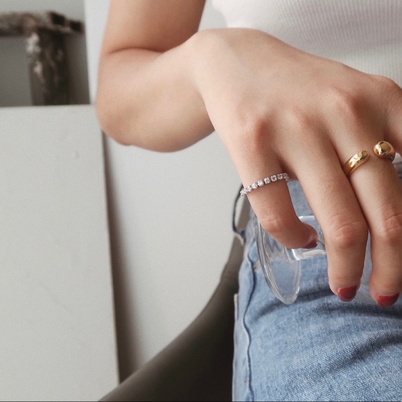 CLOSING SALE! 18K Gold Plated Cuff Ring - Picture 6 of 6